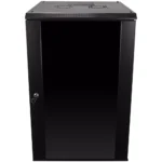 18U Wall Mount Network Server Data Cabinet Enclosure Rack Glass Door Lock w/ Fan