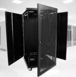 22U Wall Mount Network Server Cabinet Rack Enclosure mesh Door Lock 600MM Deep