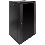 18U Wall Mount Network Server Data Cabinet Enclosure Rack Glass Door Lock w/ Fan