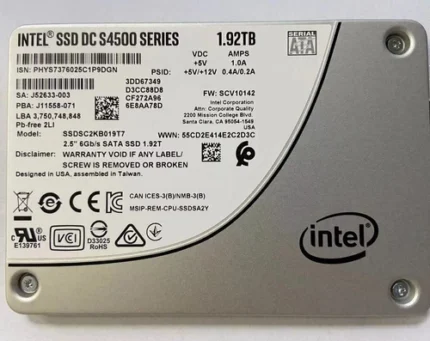 1.92TB Intel SSD S4500 DC Series 2.5" SATA III Solid State Drive SSDSC2KB019T7