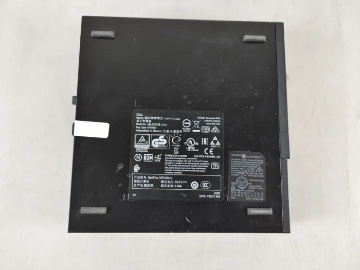 Dell OptiPlex 3070 Micro Core i3-9100T 3.10 GHz 8 GB DDR4 Desktop MFF No HDD