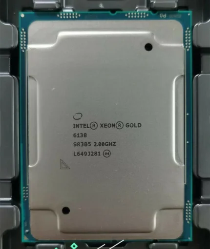 Intel Xeon Gold 6138 cpu processor 20 core 2GHz 14 nanometer 125w